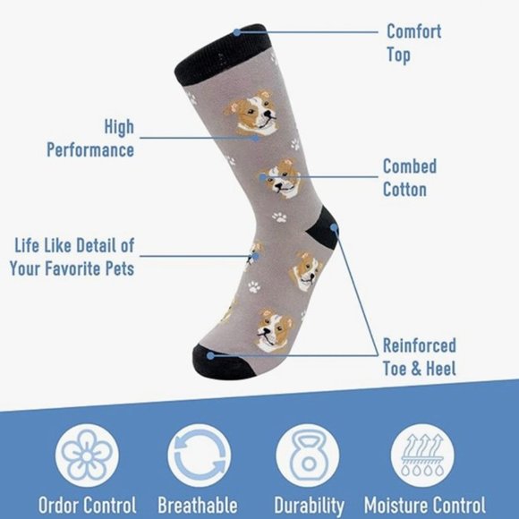 Fundraiser - Goldendoodle - Fun Unisex Socks - Crazy Pet Lover - Picture 2 of 2